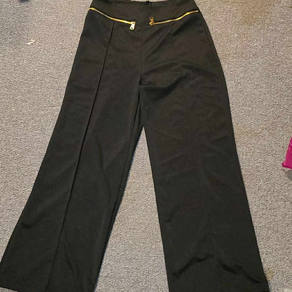 High waisted black dress pants